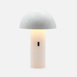 Portable indoor/outdoor cordless table lamp with adjustable head, 28 cm high
