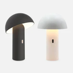 Portable indoor/outdoor cordless table lamp with adjustable head, 28 cm high
