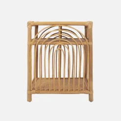 Rattan bedside table 1 shelf 1 niche