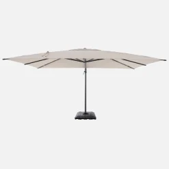 Rectangular cantilever parasol 3x4m + cover and ballast slabs 98x98cm