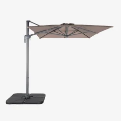 Rectangular cantilever parasol 2x3m + 4 ballast slabs 50x50cm