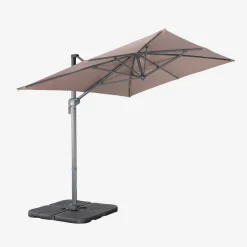 Rectangular cantilever parasol 2x3m + 4 ballast slabs 50x50cm