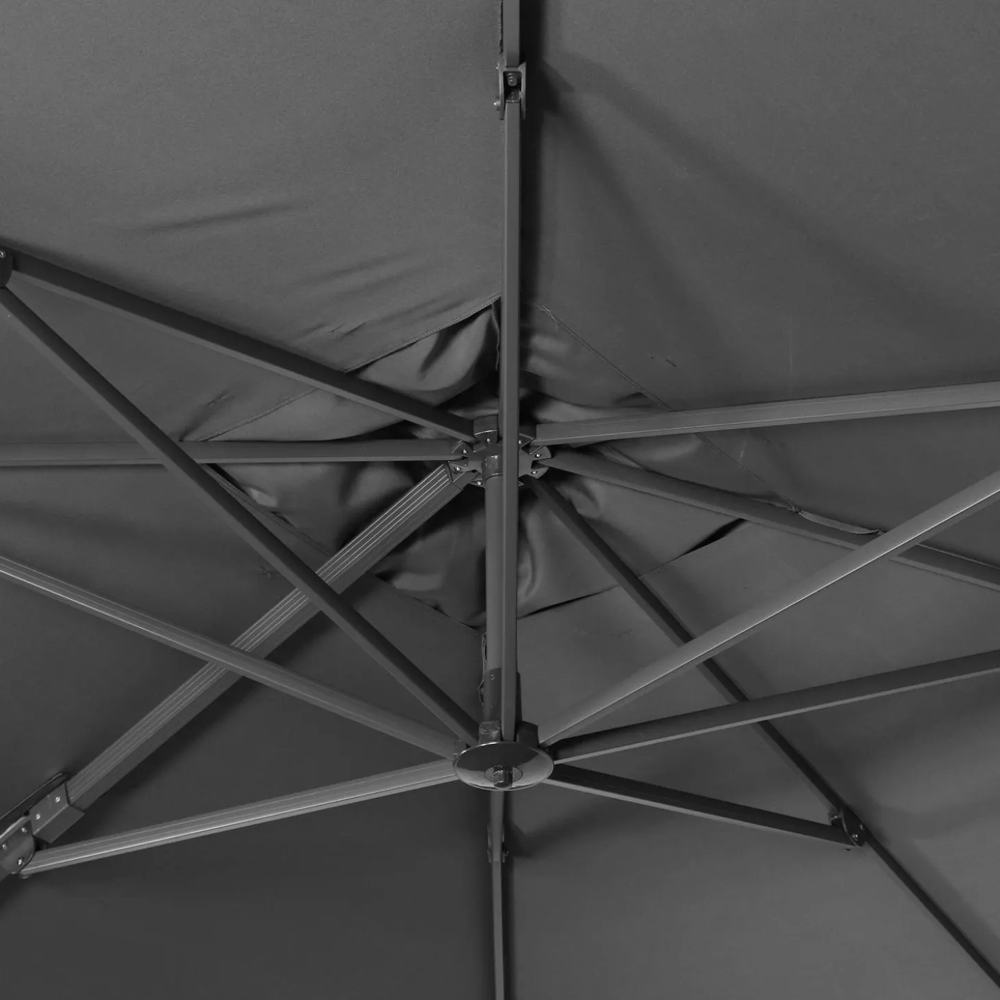 Rectangular cantilever parasol 3x4m + 50x50cm ballast slabs