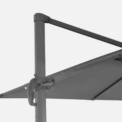 Rectangular cantilever parasol 3x4m + 50x50cm ballast slabs
