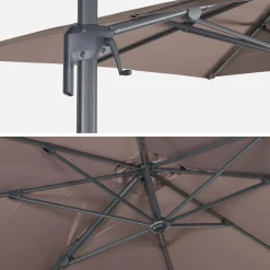Rectangular cantilever parasol 2x3m