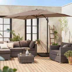 Rectangular cantilever parasol 2x3m