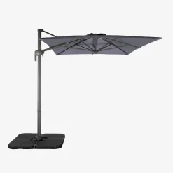 Rectangular cantilever parasol 2x3m + 4 ballast slabs 50x50cm