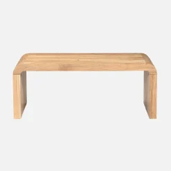 Rectangular coffee table solid acacia wood