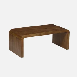 Rectangular coffee table solid acacia wood