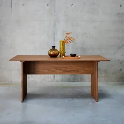 Rectangular dining table, carved wood effect, seats 4-6, 170cm