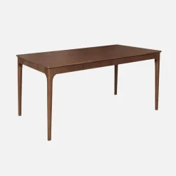 Rectangular dining table extendable rubberwood and ash veneer 6-8 seats