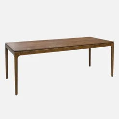 Rectangular dining table rubberwood and ash veneer 8 seats