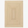Rectangular indoor jute rug, natural