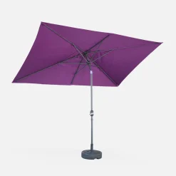 Rectangular parasol 2x3m with central pole