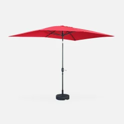 Rectangular parasol 2x3m with central pole