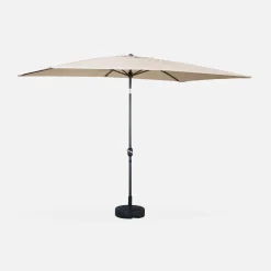 Rectangular parasol 2x3m with central pole