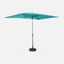Rectangular parasol 2x3m with central pole