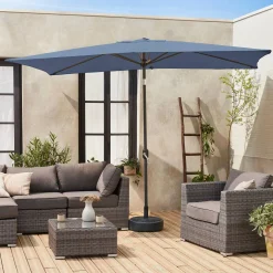 Rectangular parasol 2x3m with central pole