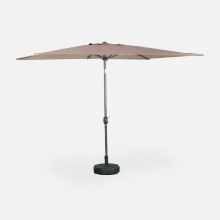 Rectangular parasol 2x3m with central pole