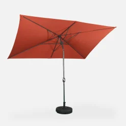 Rectangular parasol 2x3m with central pole