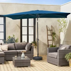 Rectangular parasol 2x3m with central pole