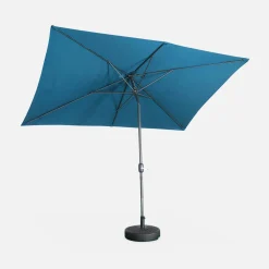Rectangular parasol 2x3m with central pole
