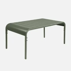 Rectangular steel garden coffee table