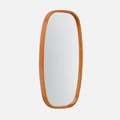 Rectangular wooden mirror