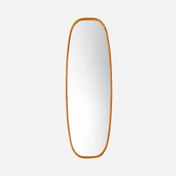 Rectangular wooden mirror
