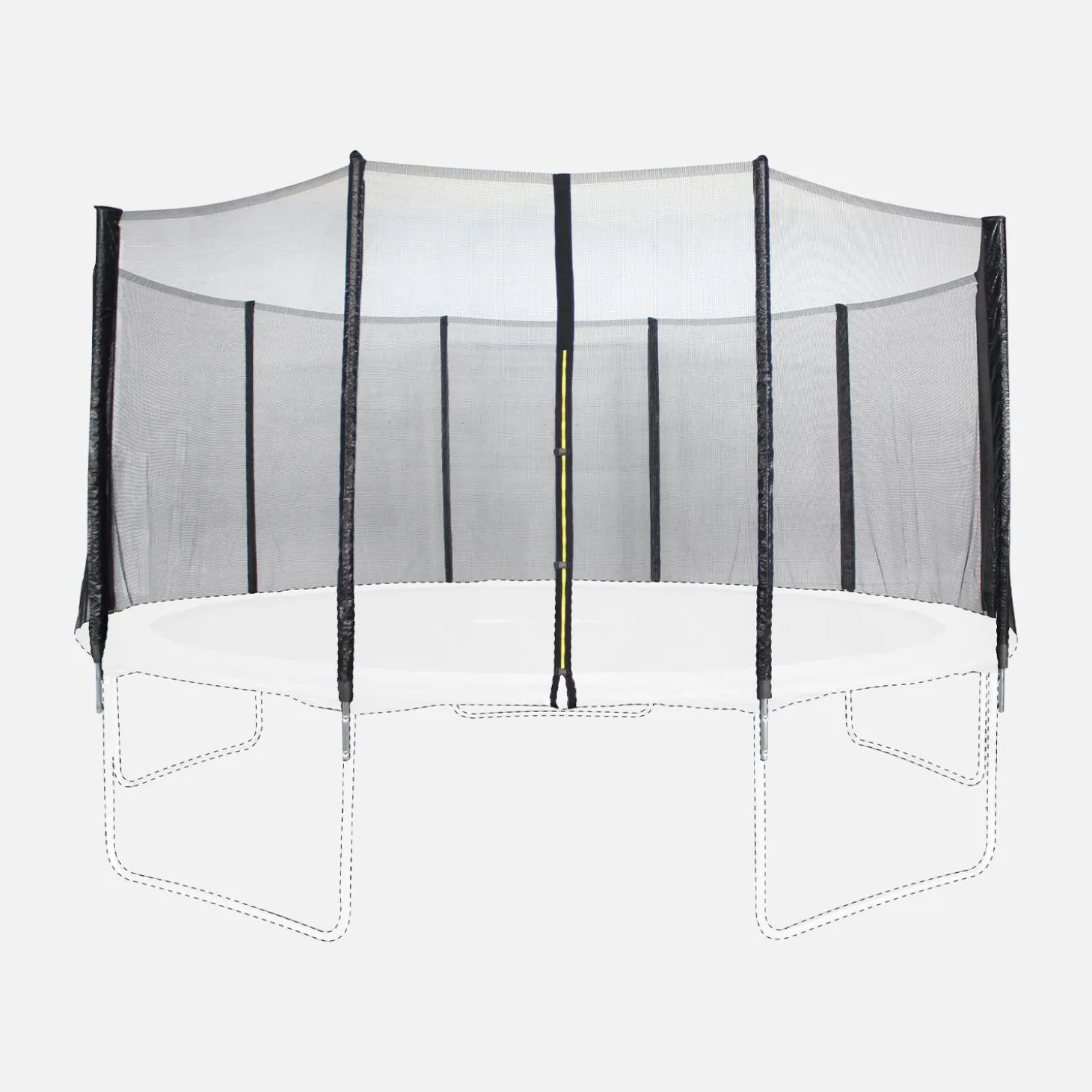 Replacement safety net kit for outer trampoline model