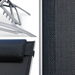 Replacement seat back and fabric for Louisa sun lounger