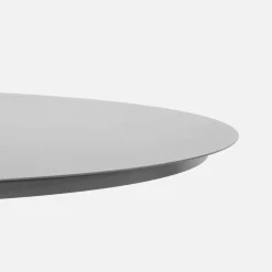 Round aluminum garden table Ø140cm seats 6