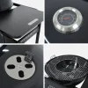 Round charcoal barbecue enamelled steel Ø53cm with trolley