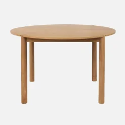 Round rubberwood dining table Ø120cm seats 4