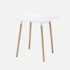 Scandinavian square dining table wood 2 seats