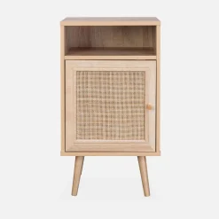 Scandi-style bedside table with drawer