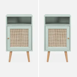 Scandi-style bedside table with drawer