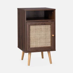 Scandi-style bedside table with drawer