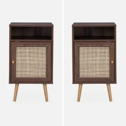 Scandi-style bedside table with drawer