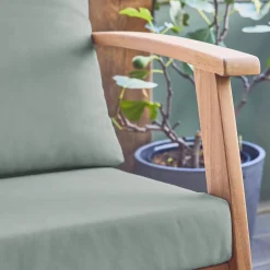 5-seater acacia wood garden lounge set