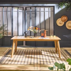 10-seater acacia wood garden table