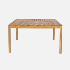 6-seater acacia wood garden table