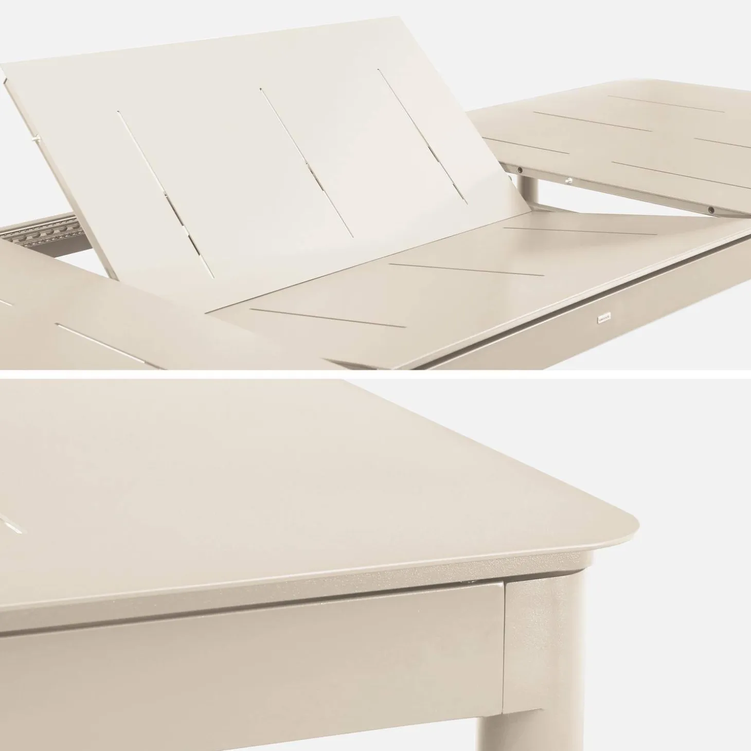 8-seater aluminium extendable garden table