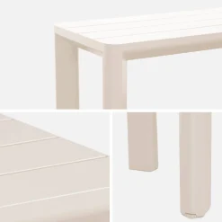 4-seater aluminium garden bench