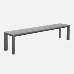 4-seater aluminium garden bench