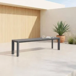 4-seater aluminium garden bench