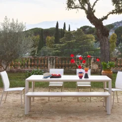 8-seater aluminium garden table