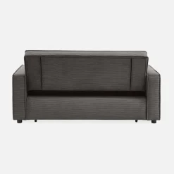 2-seater corduroy sofa bed
