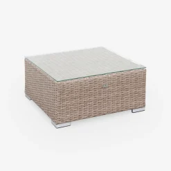 5-seater deluxe polyrattan garden sofa set