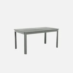 8-seater extendable aluminium garden table
